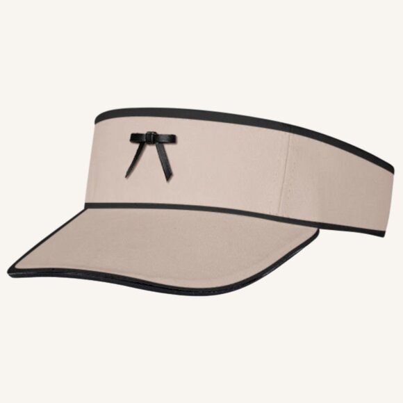 M.A.M.A. Bow Collection - Women's Visor Hat | Tan - Picture 1 of 1